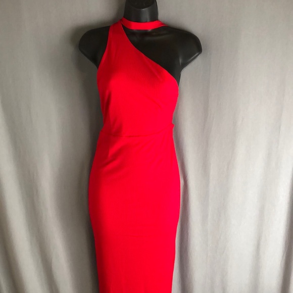 JLUXLABEL Dresses & Skirts - JluxLabel Red Asymmetrical Floor Length Dress with Tags